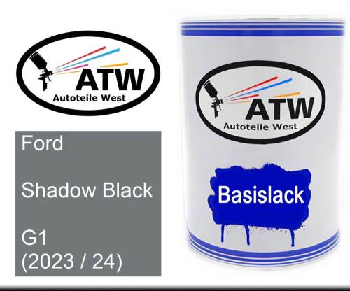 Ford, Shadow Black, G1 (2023 / 24): 500ml Lackdose, von ATW Autoteile West.
